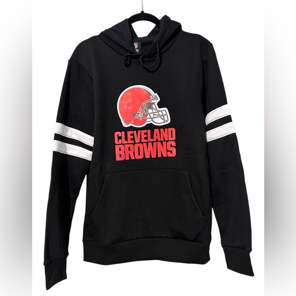 Cleveland Browns NFL Team Apparel football Hoodie Pullover Black men’s small - Picture 2 of 11